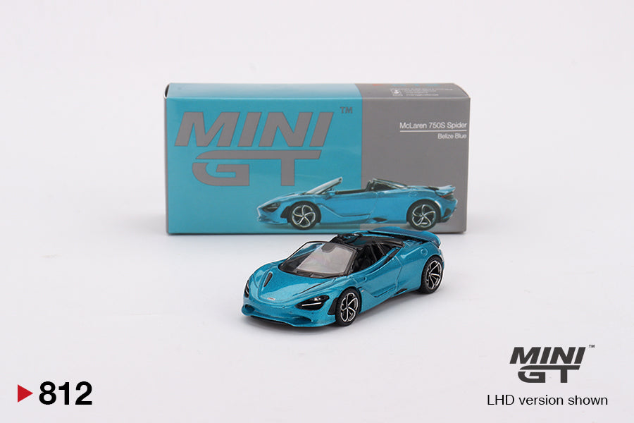 Mini GT: McLaren 750S Spider - Belize Blue