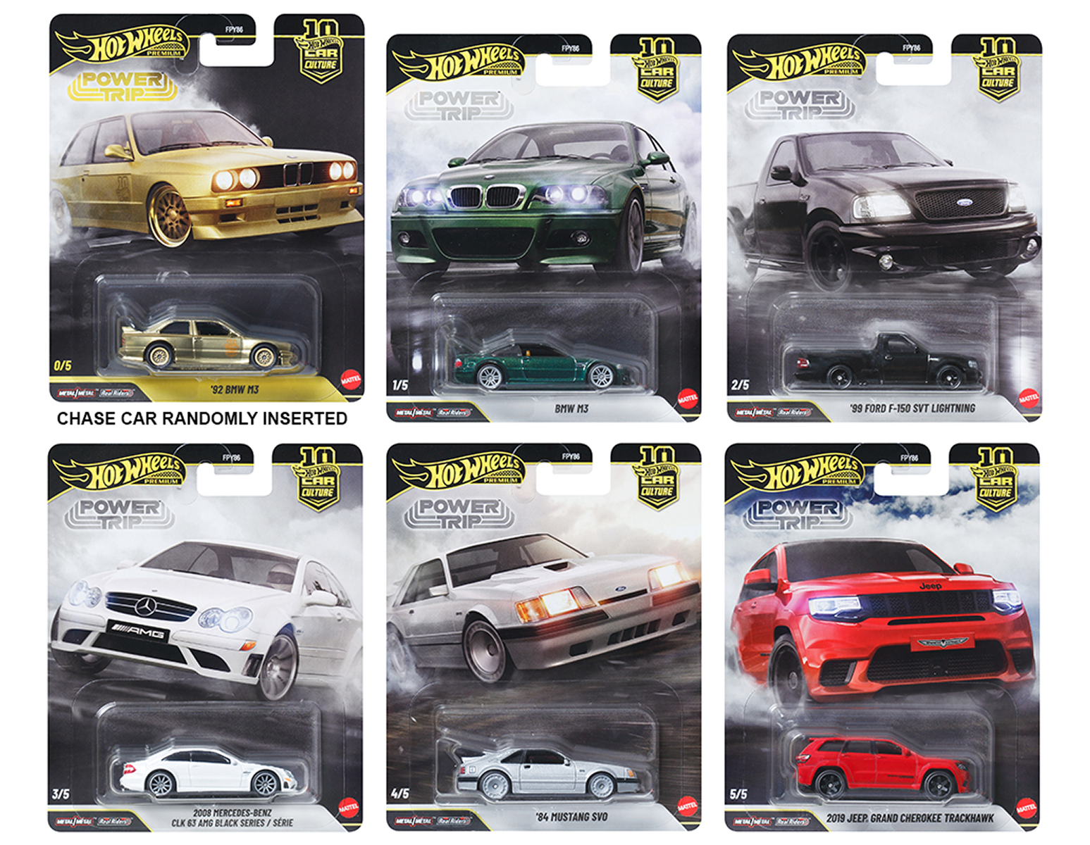 Hot Wheels: Car Culture 10th Anniversary 2026 R Case - Set of 5