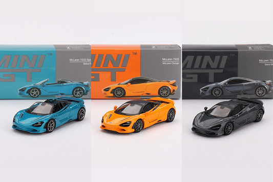 Trio Bundle: McLaren 750S (Orange+Blue+Grey)