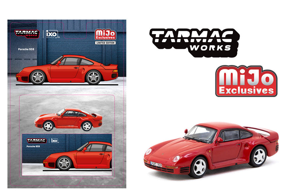 Tarmac Works: Porsche 959 – Red- MiJo Exclusives – GP Mini Auto