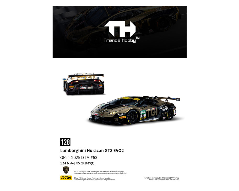 [Preorder] Trends Hobby: Lamborghini Huracan GT3 EVO2 – DTM 2025 #63