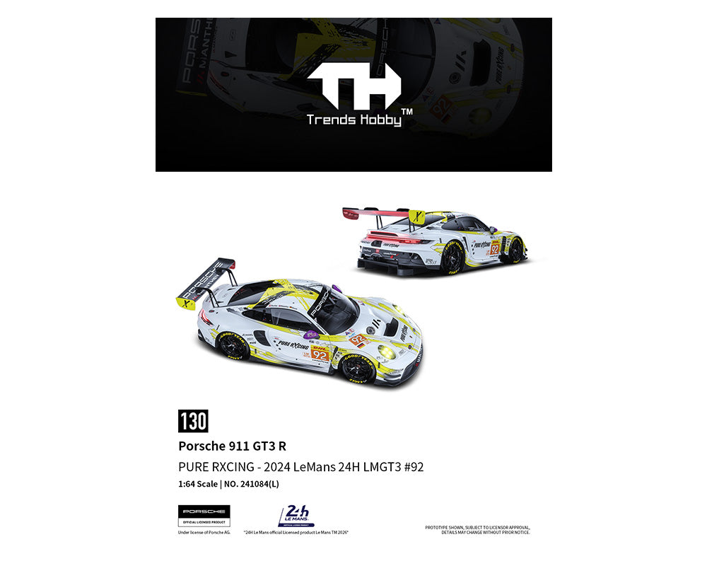 [Preorder] Trends Hobby: Porsche 911 GT3 R – PURE RXCING – LeMans 24H 2024 #92