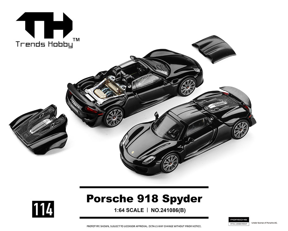 [Preorder] Trends Hobby: Porsche 918 Spyder – Black – Limited Edition