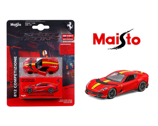 [Pre-Order] Maisto 1:64 Speed Icons Ferrari 812 Competizione – Red