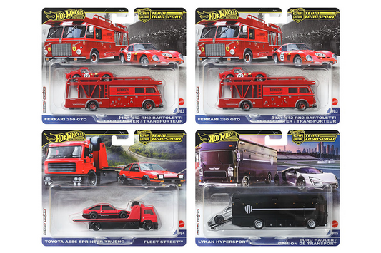 [Pre-Order] HW Team Transport - Set of 4 - 2025 H Case Assortment