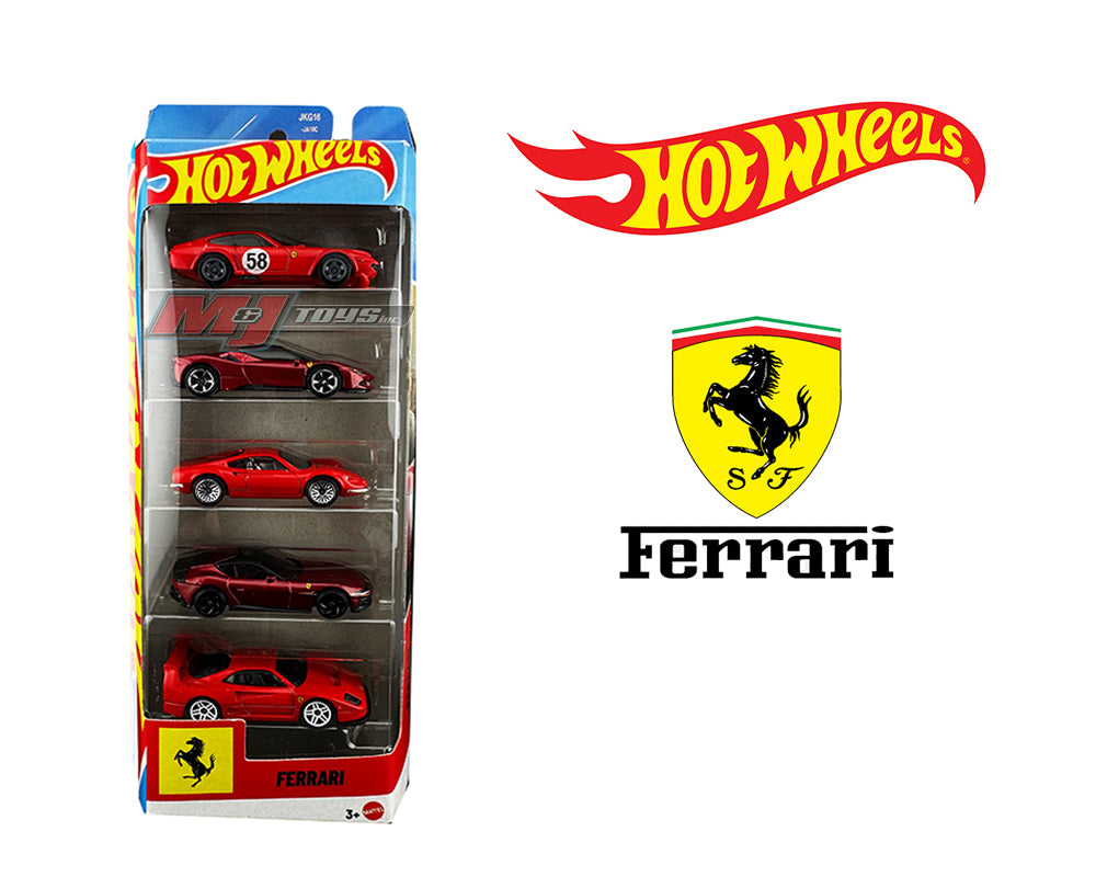 [Pre-Order] Hot Wheels: Basic 5 Pack Set - 2026 Ferrari