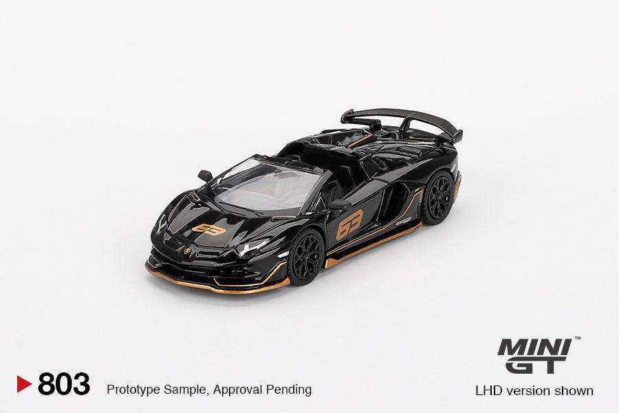 Mini GT: Lamborghini Aventador SVJ 63 Roadster - Nero Aldebaran