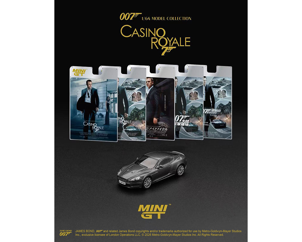 [Preorder] Mini GT: James Bond 007 Aston Martin DBS “Casino Royale” – English Packaging – Limited Edition