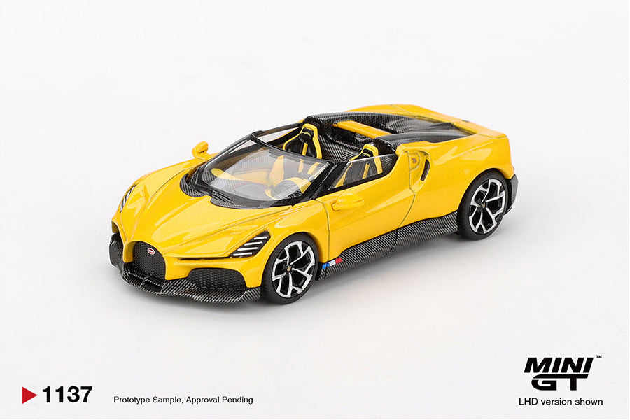 [Preorder] Mini GT: Bugatti W16 – Mistral Yellow