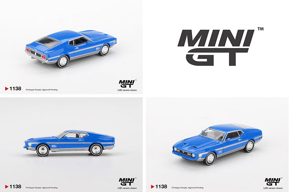 Mini GT: Ford Mustang Mach 1 – Grabber Blue – GP Mini Auto