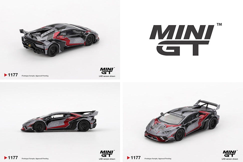 [Preorder] Mini GT: LB★WORKS Lamborghini Huracán GT RONIN – Grey