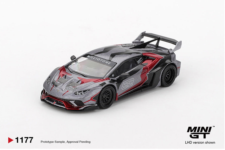 [Preorder] Mini GT: LB★WORKS Lamborghini Huracán GT RONIN – Grey