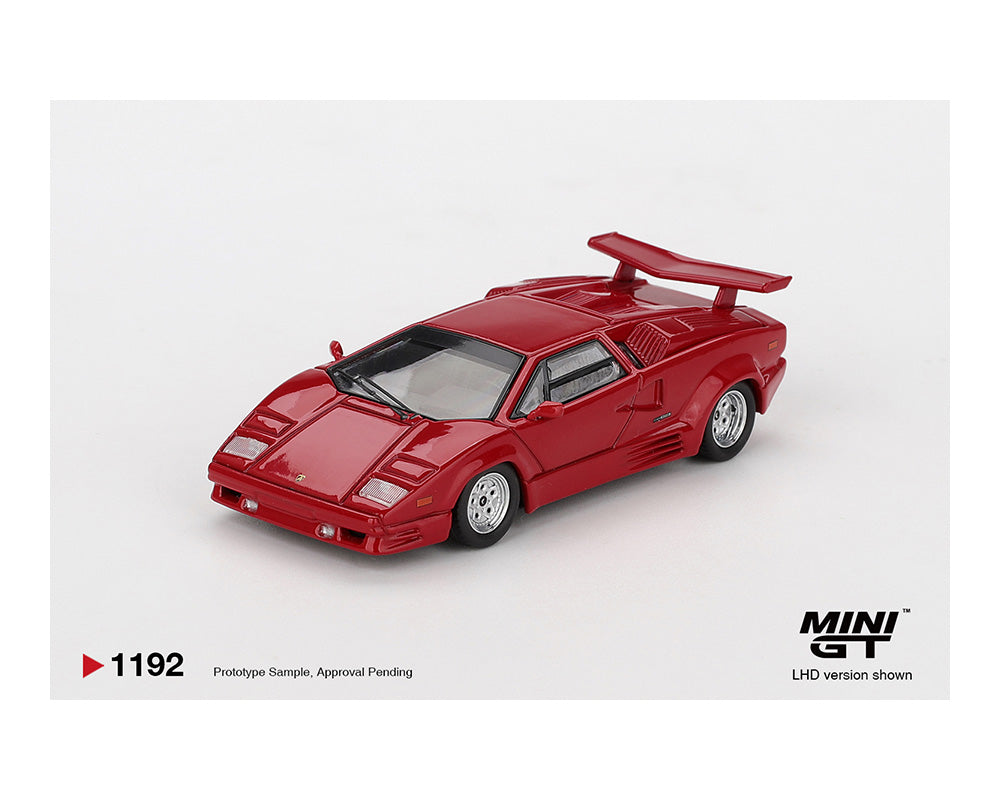[Preorder] Mini GT: Lamborghini Countach 25th Anniversary – Red