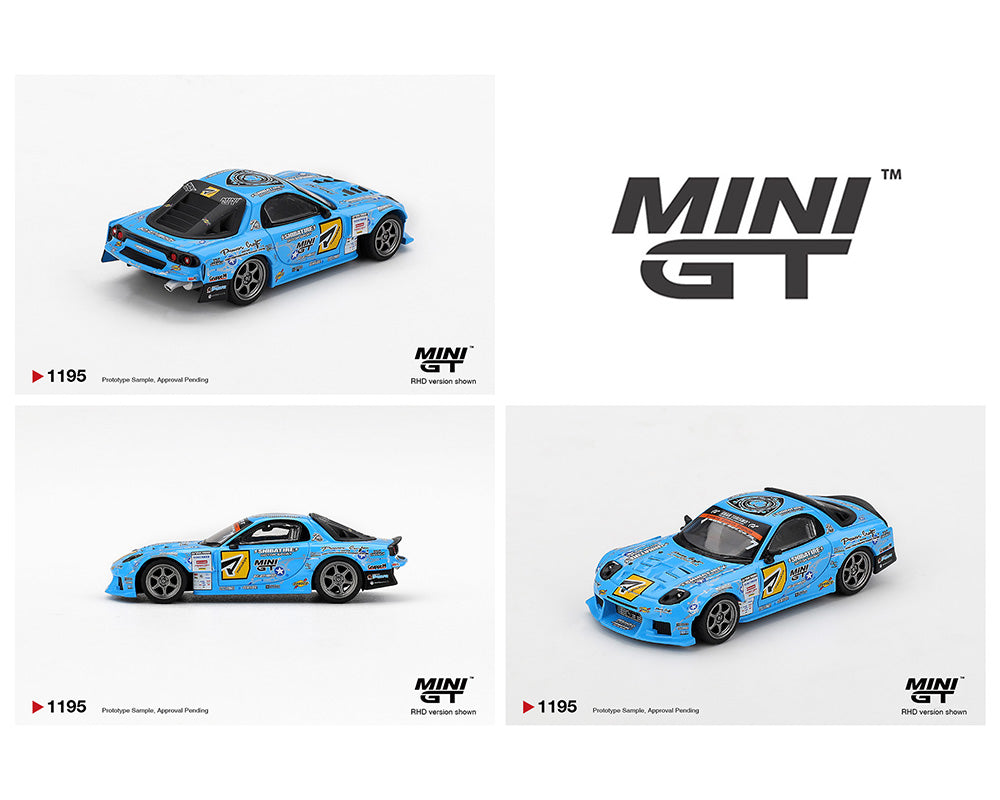 [Preorder] Mini GT: Mazda RX-7 RE-Amemiya 2025 D1GP – Blue