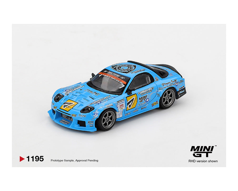 [Preorder] Mini GT: Mazda RX-7 RE-Amemiya 2025 D1GP – Blue