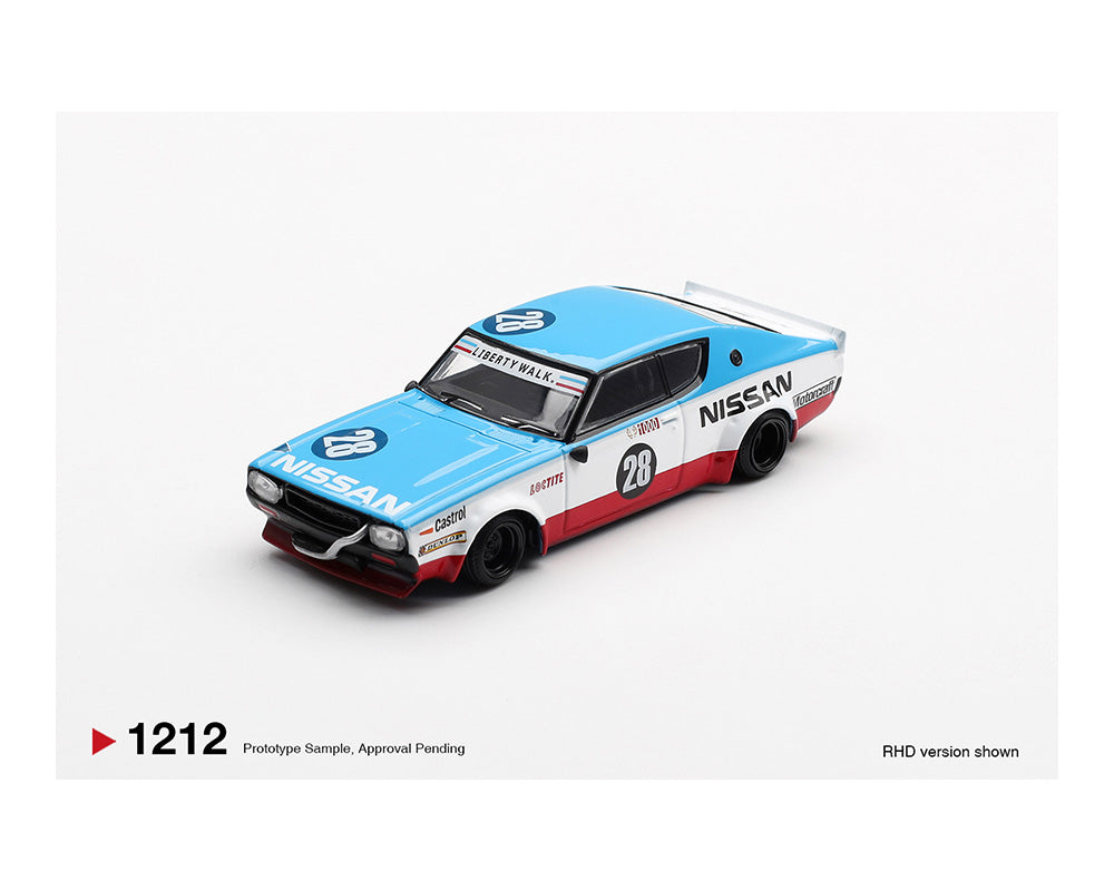 [Preorder] Mini GT: Nissan Skyline Kenmeri Liberty Walk Nissan Racing ’75 concept