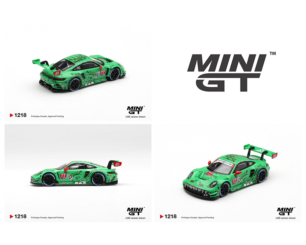 [Preorder] Mini GT: Porsche 911 GT3 R (992) #77 AO Racing 2025 IMSA Sebring 12 Hrs Class Winner