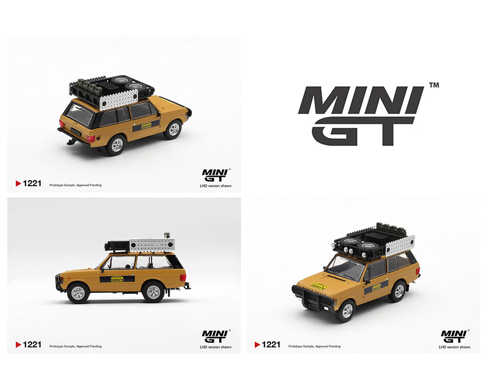[Preorder] Mini GT: Range Rover 1981 Camel Trophy Sumatra K. Stoppa & A. Valldorf