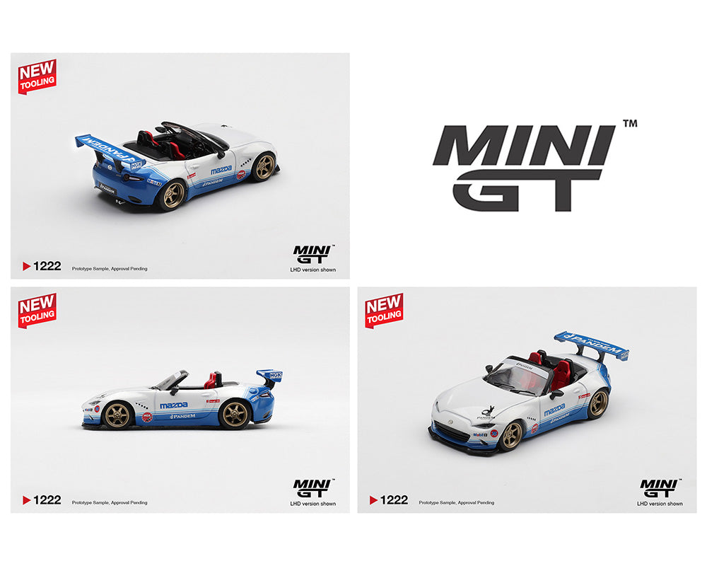 [Preorder] Mini GT: Mazda Miata MX-5 (ND) Pandem IMSA – White