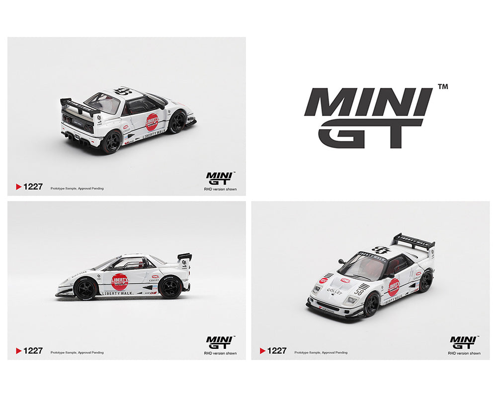 [Preorder] Mini GT: Mazda AZ-1 Liberty Walk LB40 LB-Hinomaru – White