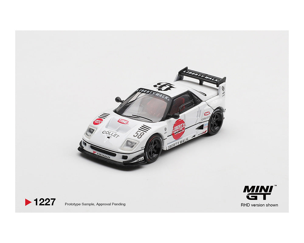 [Preorder] Mini GT: Mazda AZ-1 Liberty Walk LB40 LB-Hinomaru – White