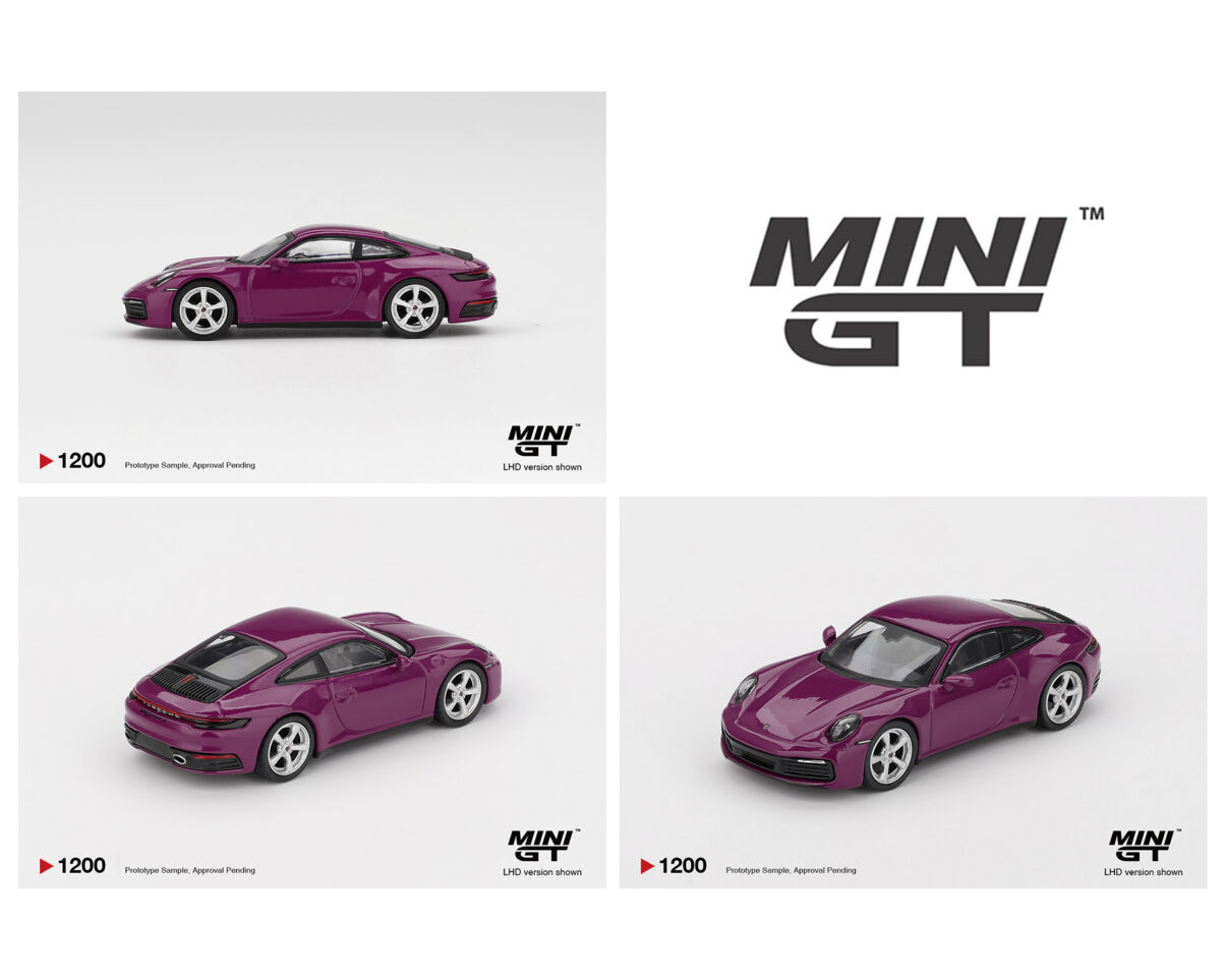 [Preorder] Mini GT: Porsche 911 (992.1) Rubystone Red Set of 4 – Special Edition