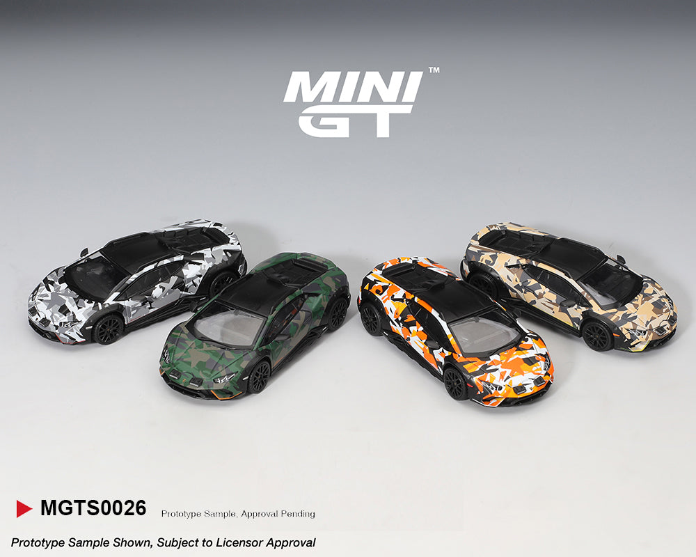 [Preorder] Mini GT: Lamborghini Huracán Sterrato All Terrain Set of 4 – Special Edition