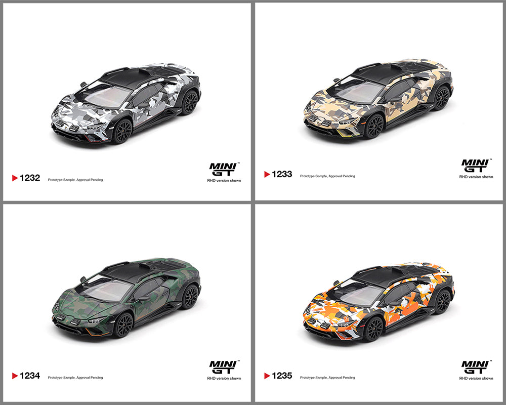 [Preorder] Mini GT: Lamborghini Huracán Sterrato All Terrain Set of 4 – Special Edition