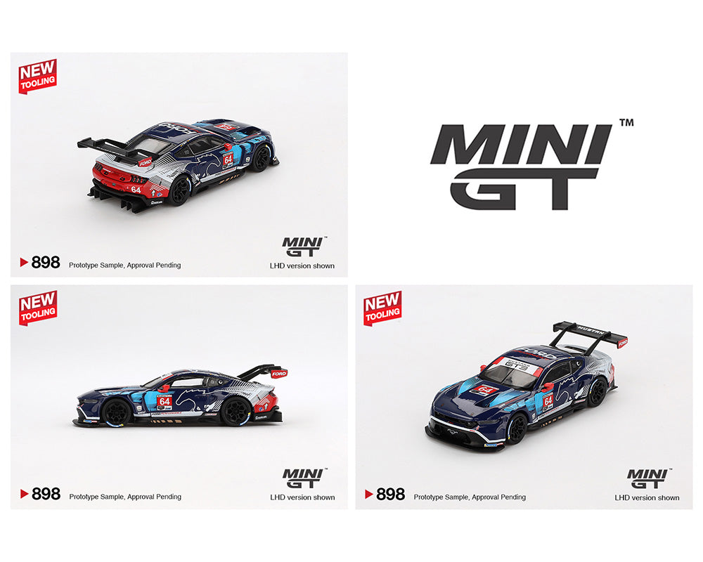 [Preorder] Mini GT 1:64 Ford Mustang GT3 #64 Ford Multimatic Motorsports 2024 IMSA Daytona 24Hrs