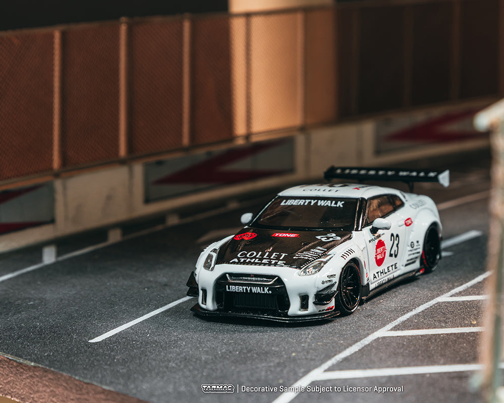 [Preorder] Tarmac Works: LB-WORKS NISSAN GT-R R35 type 2 With Oil Can – White