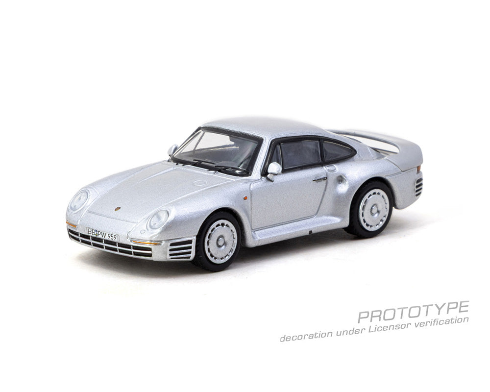 [Pre-Order] Tarmac Works: Porsche 959 – Silver – Global64 - MiJo Exclusives