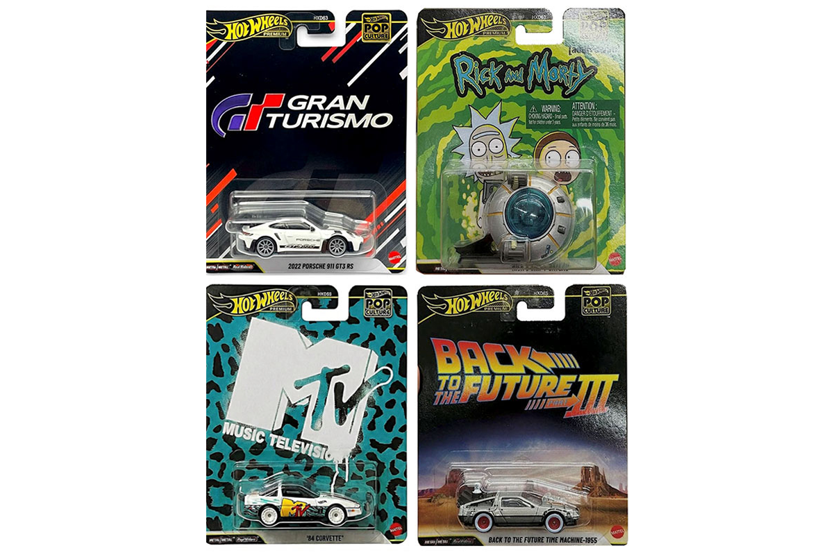 Hot Wheels: Pop Culture P Case 2025 - Set of 4