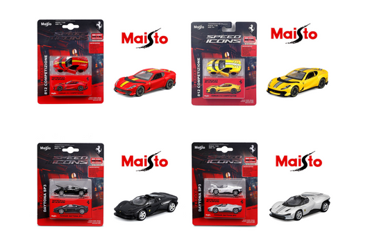 Maisto 1:64 Speed Icons Ferrari - Set of 4